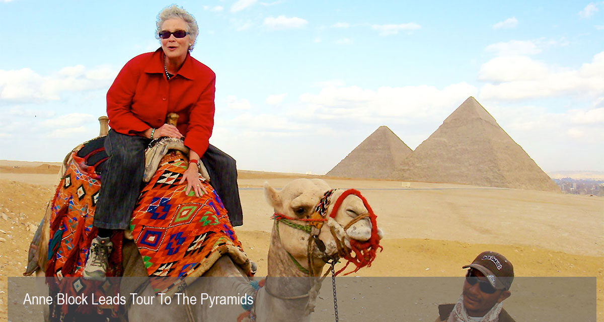 Anne Block Tour to Egyptian Pyramids